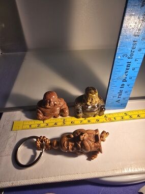 Crystal Gemstones,Buddha Keychain